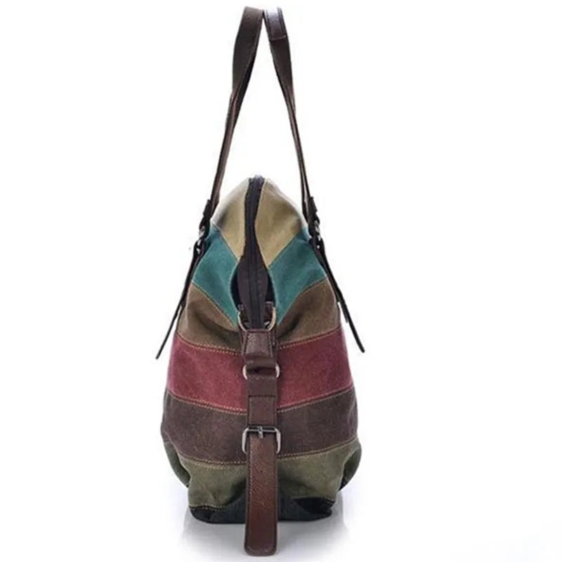 Colorful Crossover Bag in Canvas