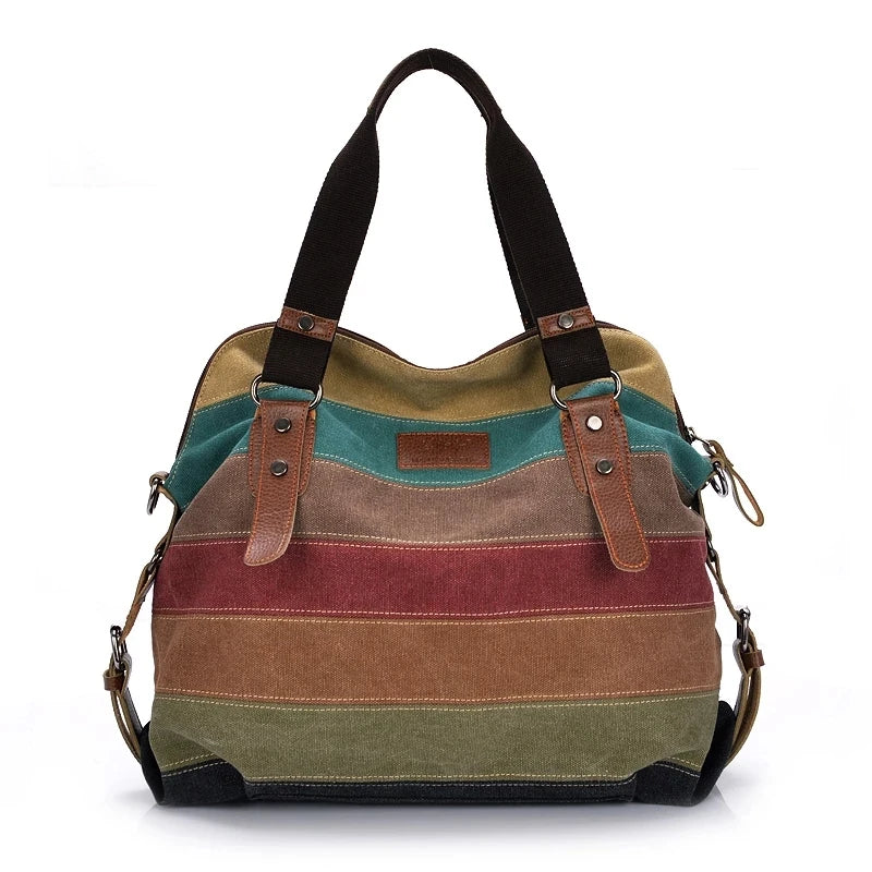 Colorful Crossover Bag in Canvas