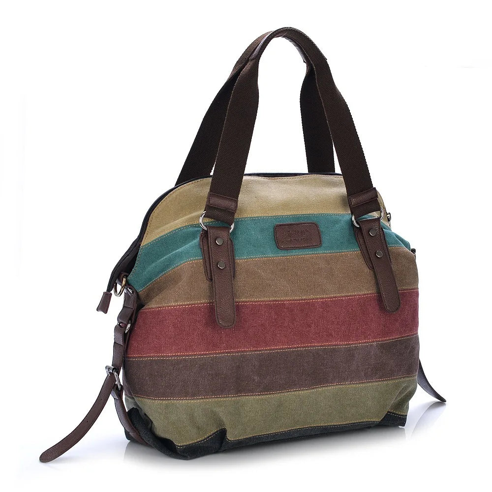 Colorful Crossover Bag in Canvas