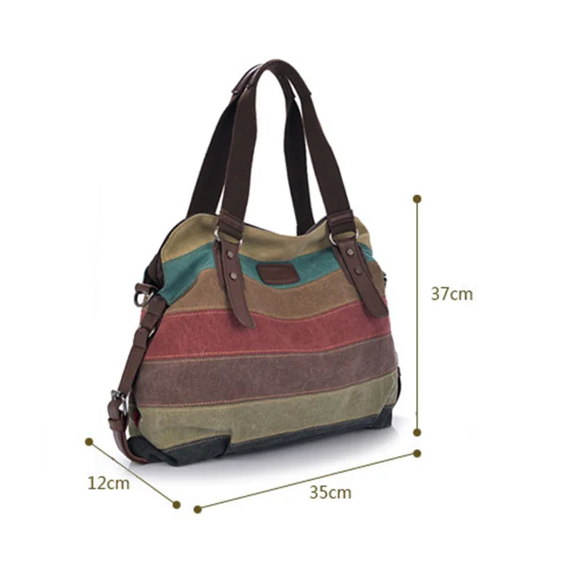 Colorful Crossover Bag in Canvas