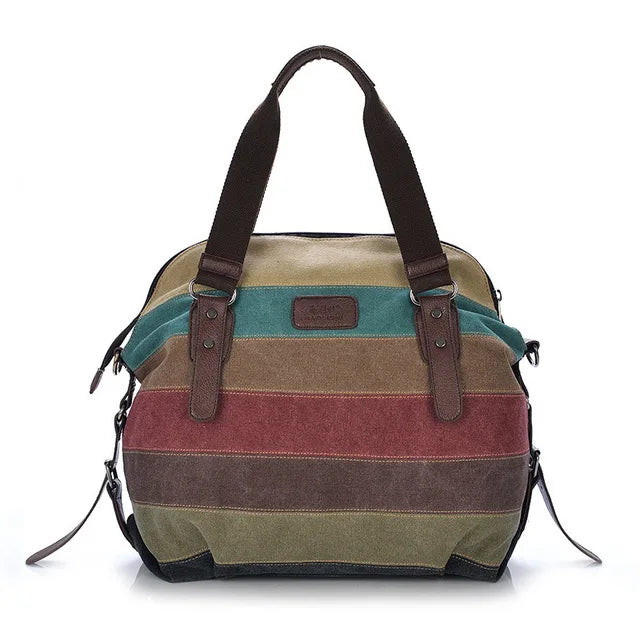 Colorful Crossover Bag in Canvas