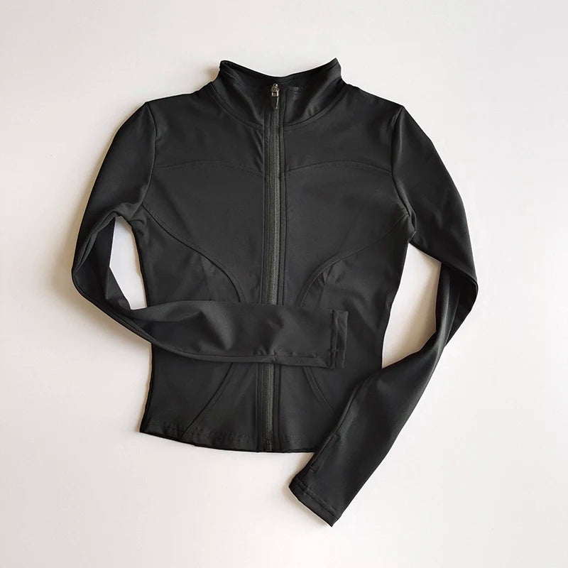 Jacket Running Fitness Stand Up Collar