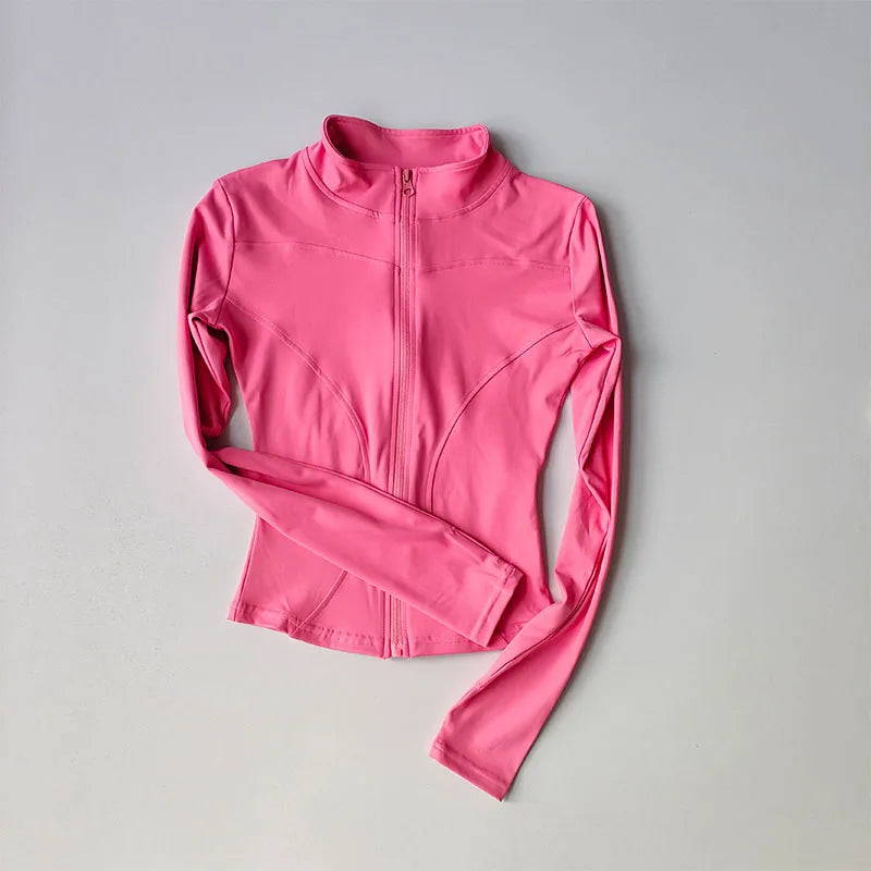 Jacket Running Fitness Stand Up Collar