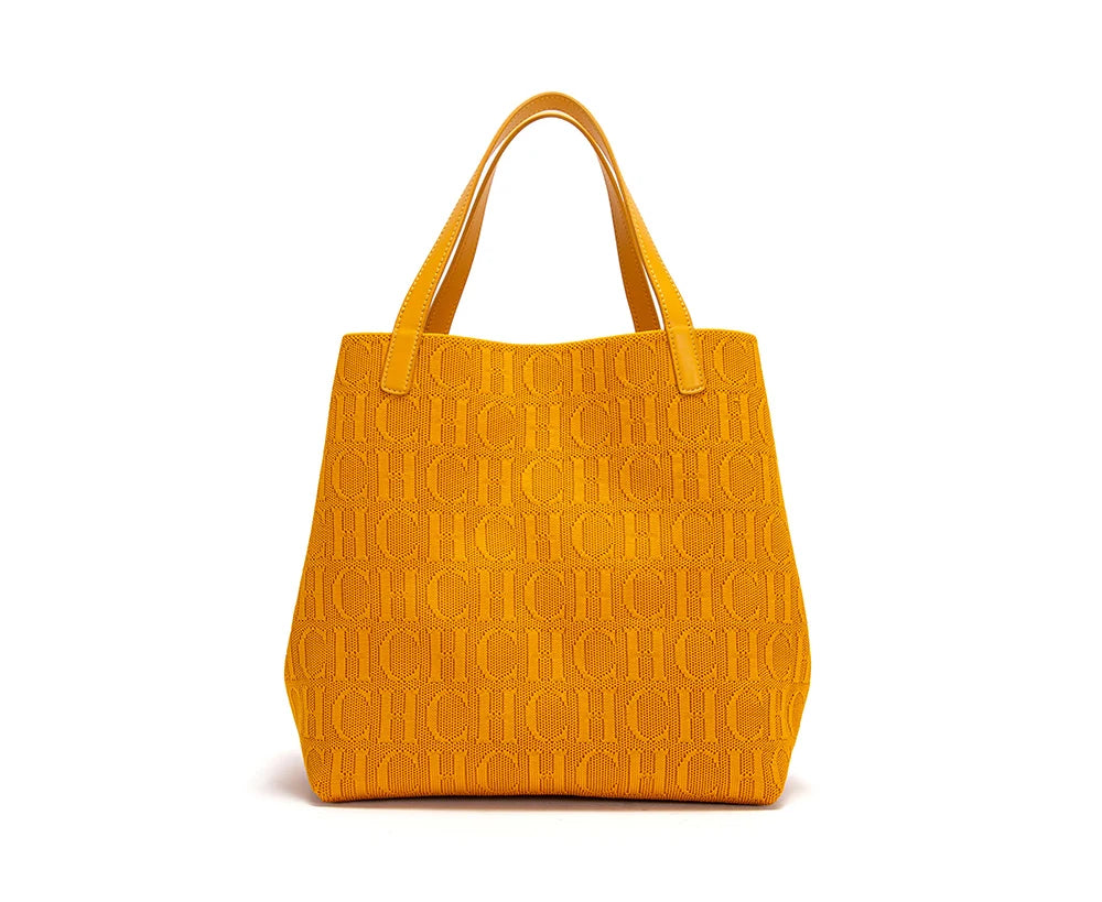 CH Shoulder Bag with Outside Pocket
