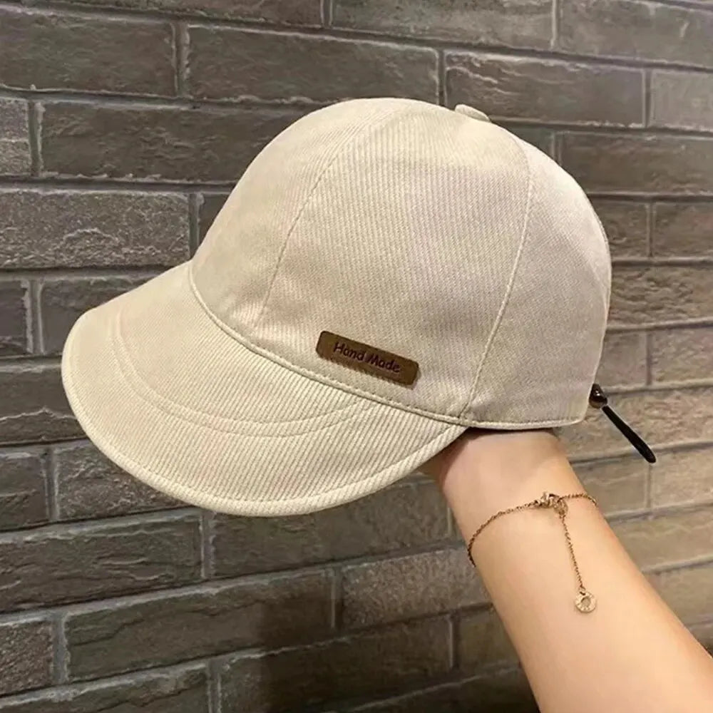 Women's Foldable Adjustable Cotton Sun Hat - UV Protection