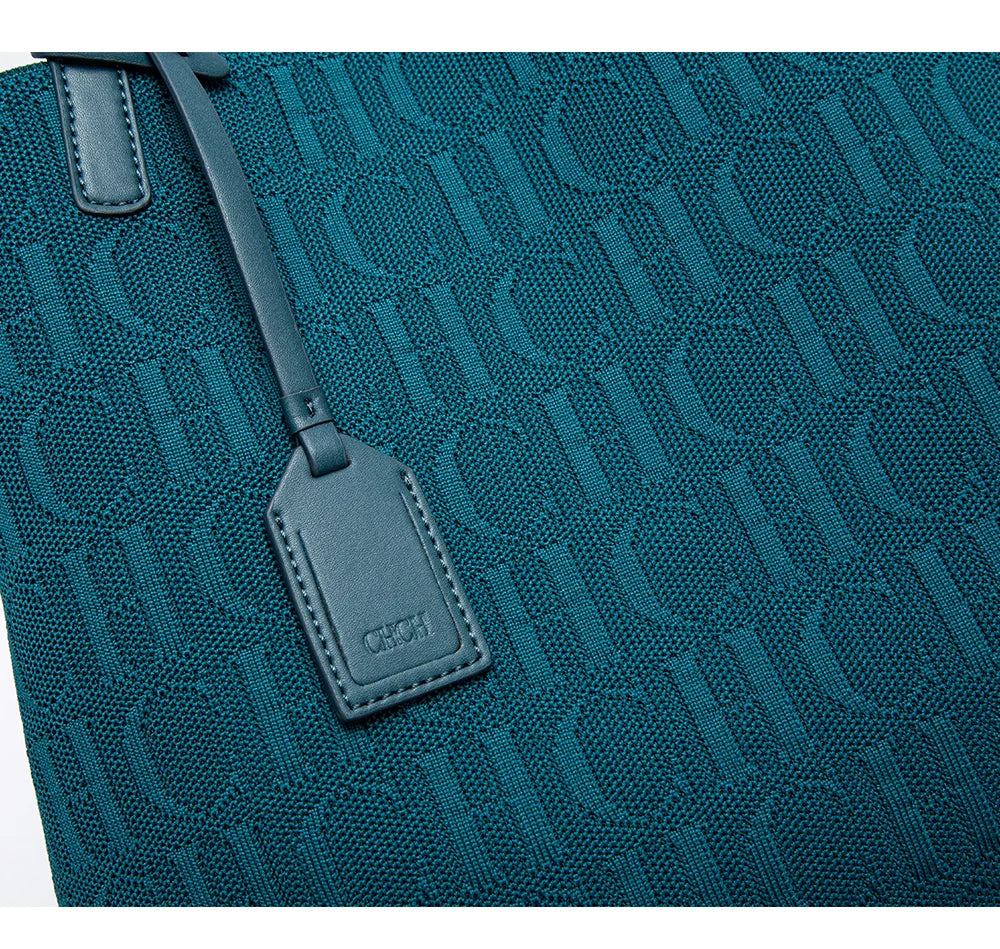 CH Shoulder Bag with Outside Pocket