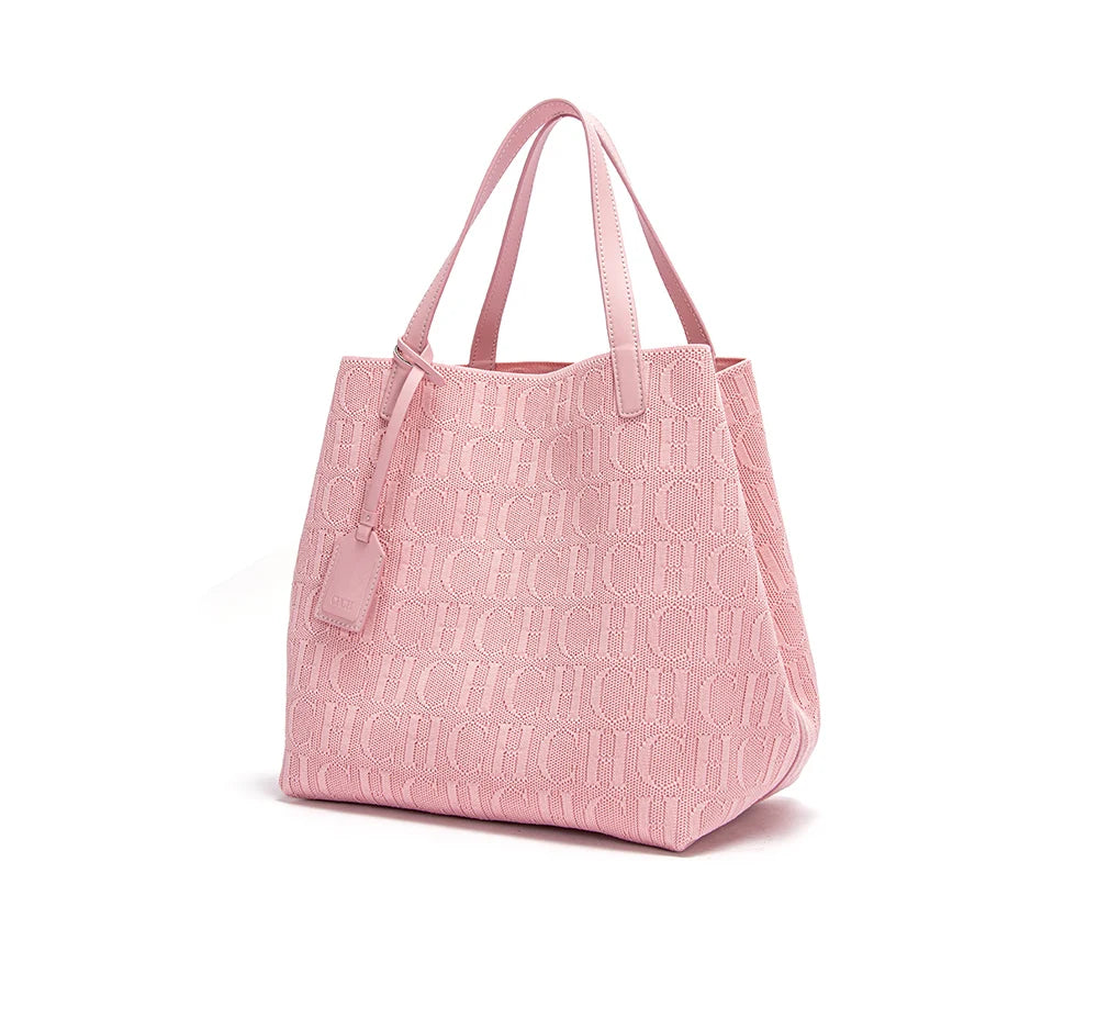 CH Shoulder Bag with Outside Pocket