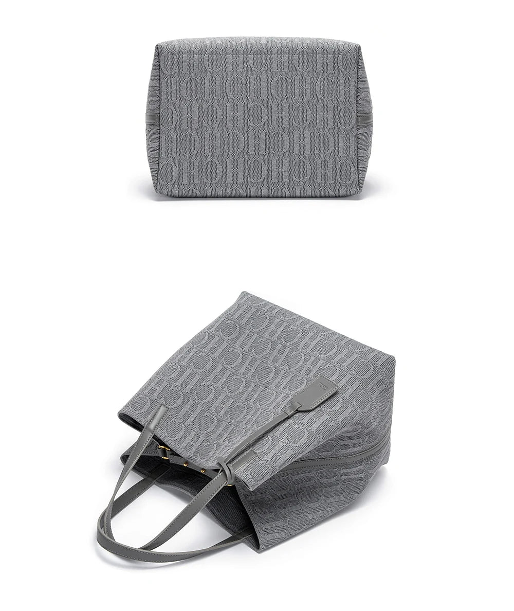 CH Shoulder Bag with Outside Pocket