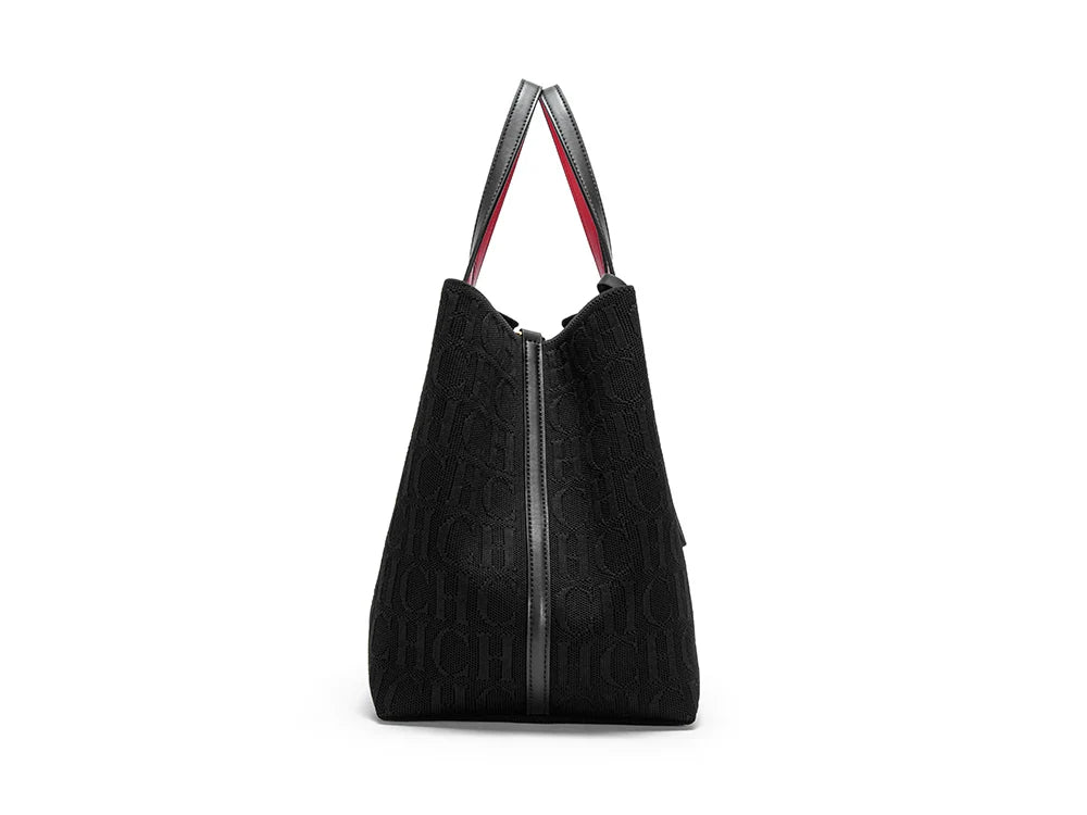 CH Shoulder Bag with Outside Pocket