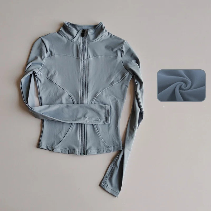 Jacket Running Fitness Stand Up Collar