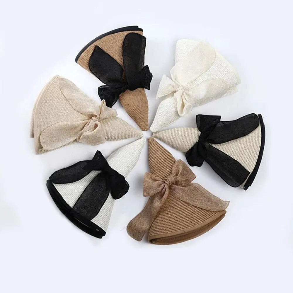Women's Elegant Big Brim Straw Hat for Sun Protection