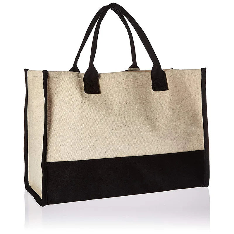 Fashion Canvas Tote – Large Capacity Shoulder Bag