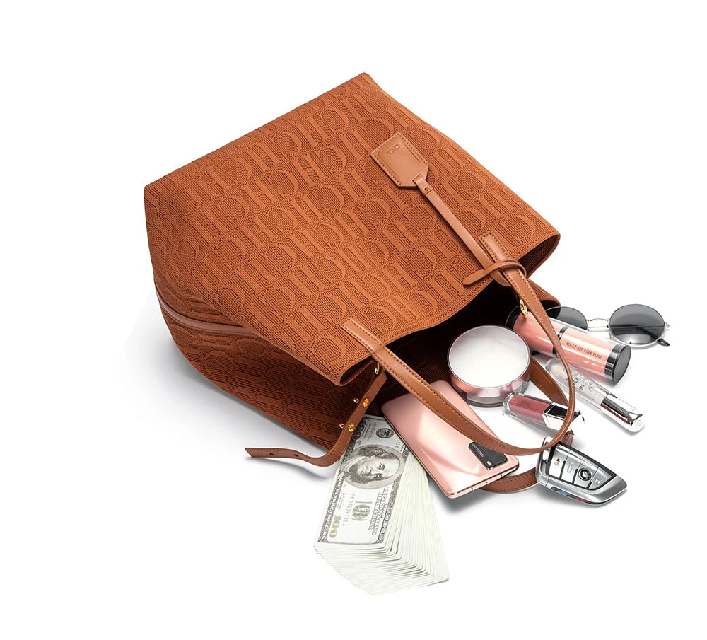 CH Shoulder Bag with Outside Pocket