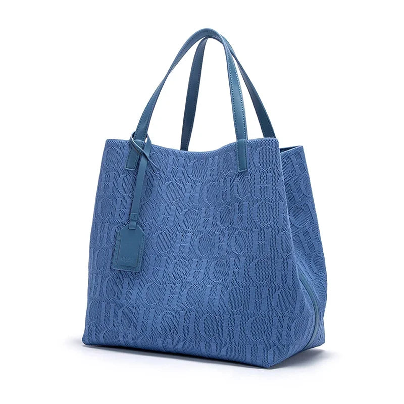 CH Shoulder Bag with Outside Pocket