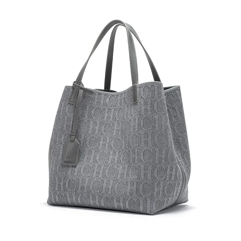 CH Shoulder Bag with Outside Pocket