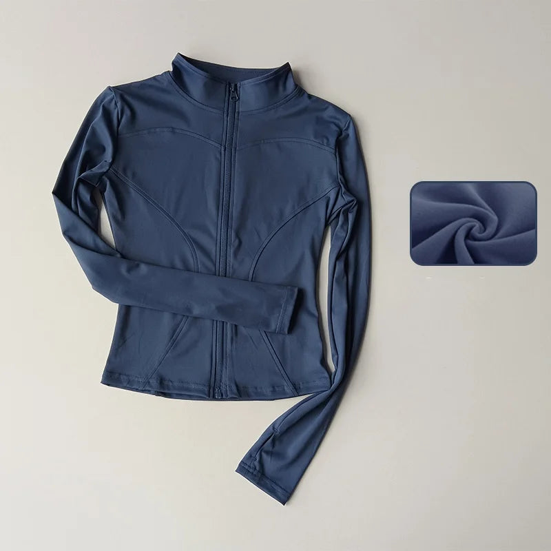 Jacket Running Fitness Stand Up Collar