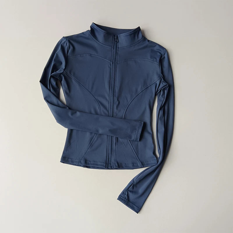 Jacket Running Fitness Stand Up Collar