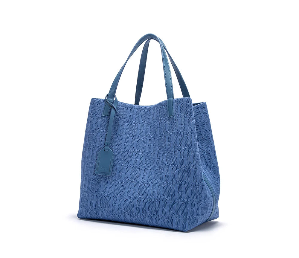 CH Shoulder Bag with Outside Pocket