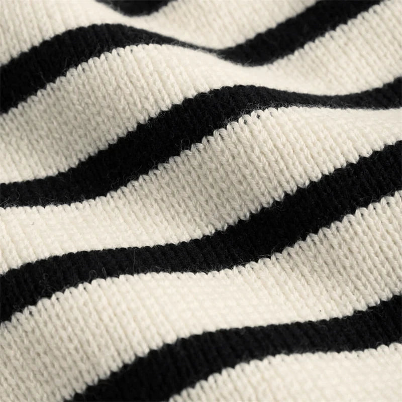 Striped 2 Piece Set - Shorts and Cardigan
