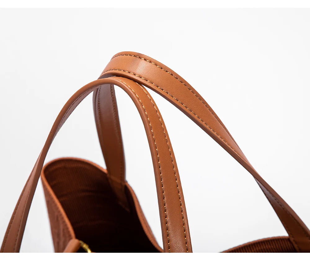 CH Shoulder Bag with Outside Pocket