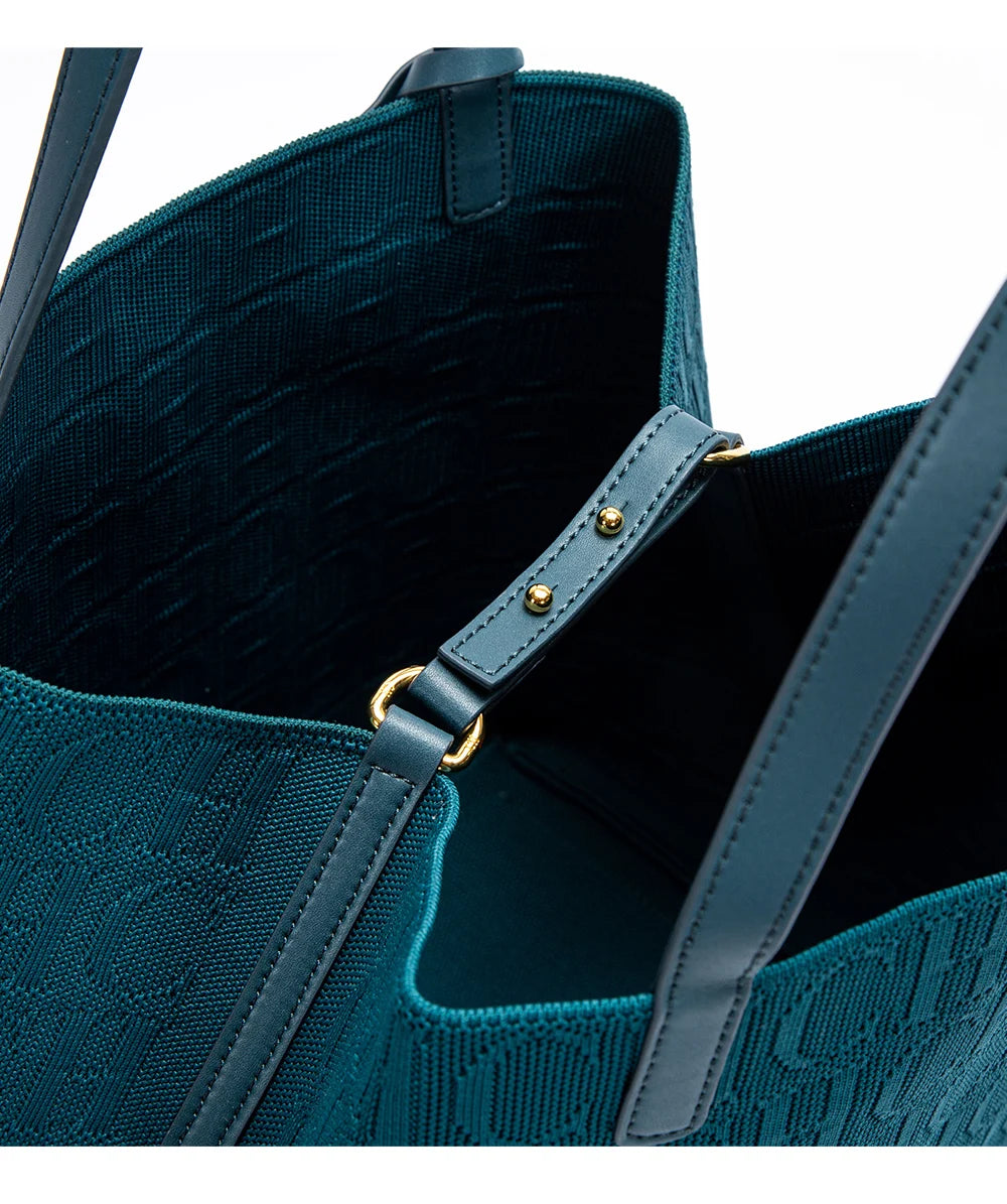 CH Shoulder Bag with Outside Pocket