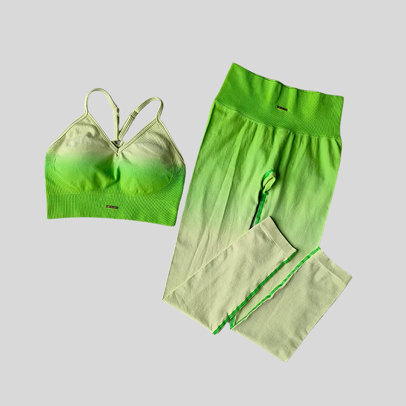 2PCS Gradient Yoga Set