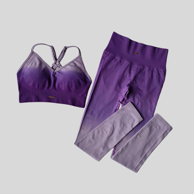2PCS Gradient Yoga Set