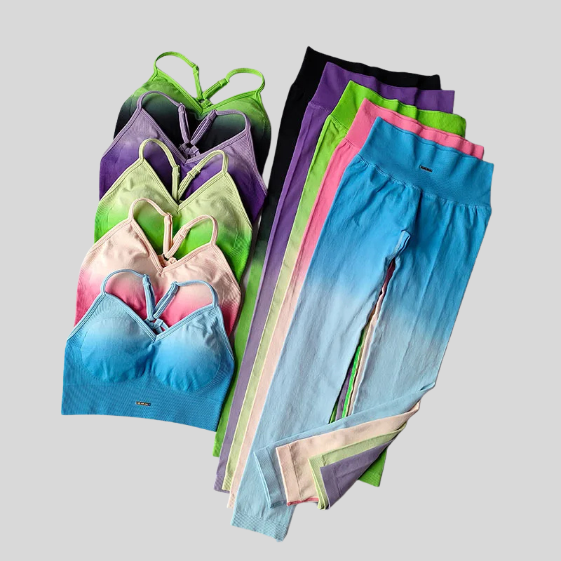 2PCS Gradient Yoga Set