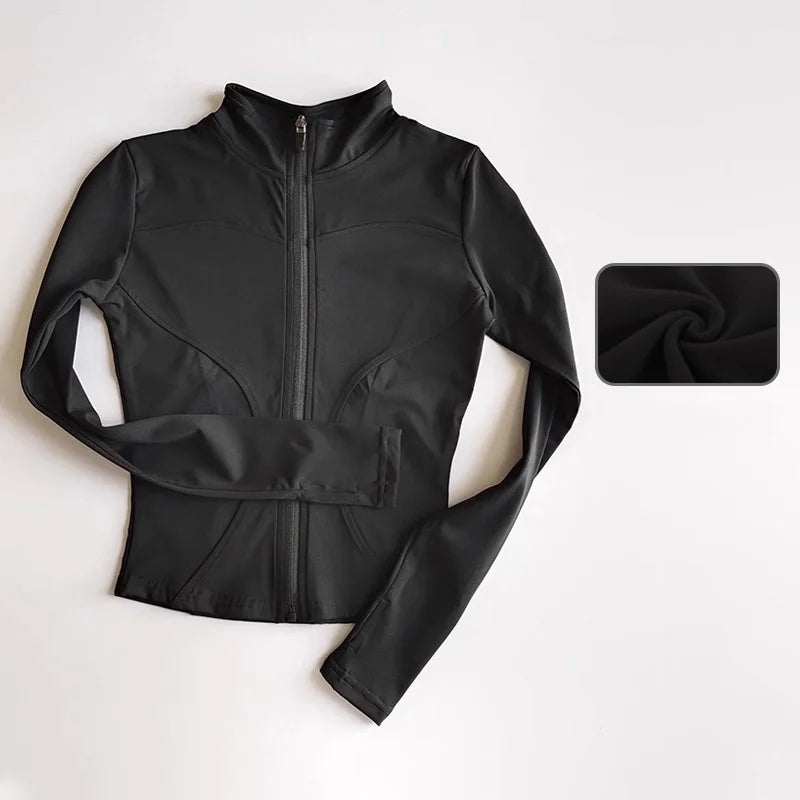 Jacket Running Fitness Stand Up Collar