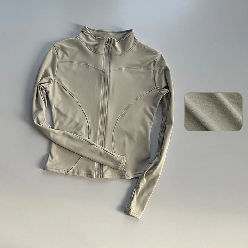 Jacket Running Fitness Stand Up Collar